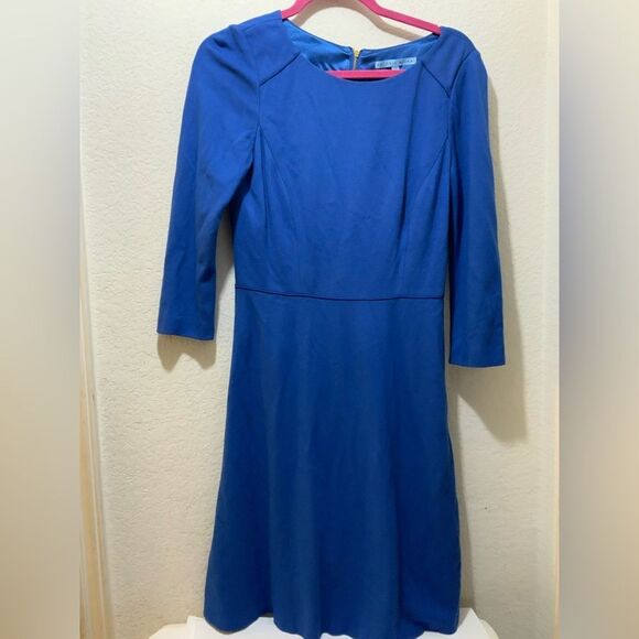 Antonio Melani Jeremi Blue Stretch Knit Fit Flare Work Social Dress 4 $159 - Picture 2 of 10